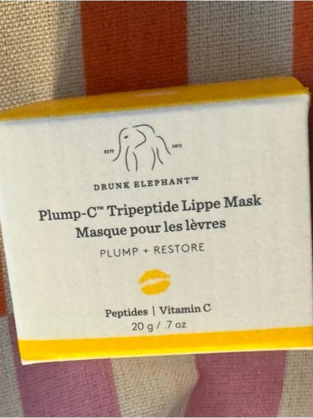 Drunk Elephant Plump-C Tripeptide Lippe Mask with Vitamin C
